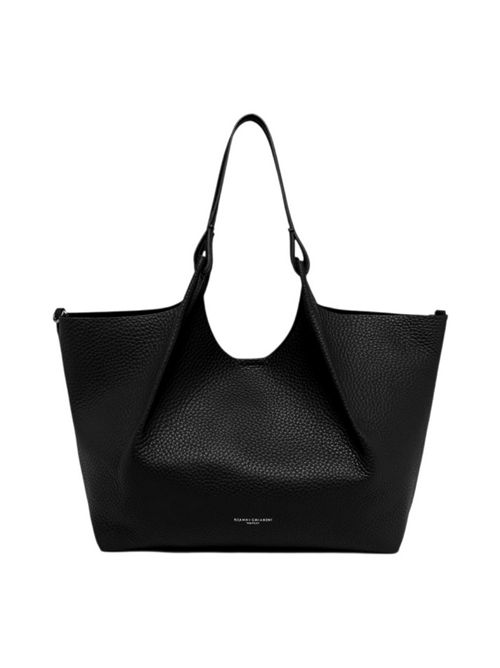 borsa donna dua grande in pelle nero Gianni Chiarini | BS9720RNGDBLNERO-CASTORO